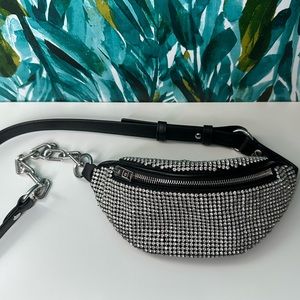 [Sale] Alexander Wang Rhinestone Leather Bumbag
